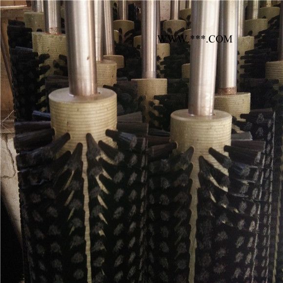 【昊鑫刷业**玻璃清洗机镀膜辊尼龙镀膜毛刷辊玻璃清洗刷滚毛刷辊镀膜玻璃清洗机刷辊图2