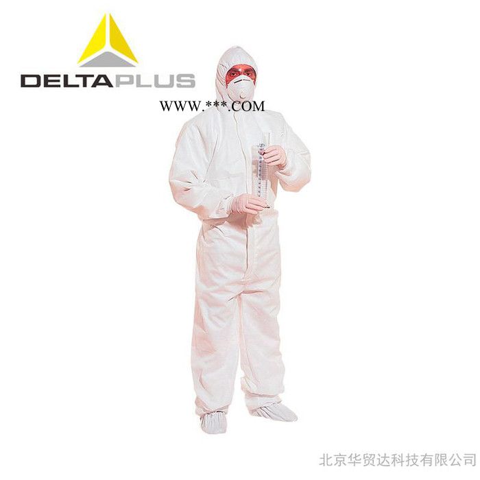 代尔塔无纺布连体服 防粉尘防化学液体轻型防化服 406115镀膜图2
