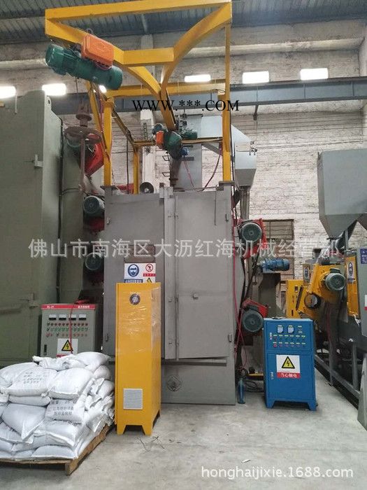 喷砂机械 氧化前喷砂机 玻璃钢镀膜层喷砂机 吊钩抛丸机图2