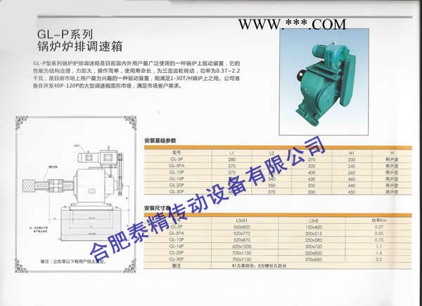GL-10P锅炉炉排调速箱现货质量好价格优惠 泰兴牌GL-10P减速器现货图2