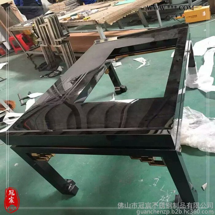 真空镀膜不锈钢茶几　客厅发光不锈钢茶几设计图5