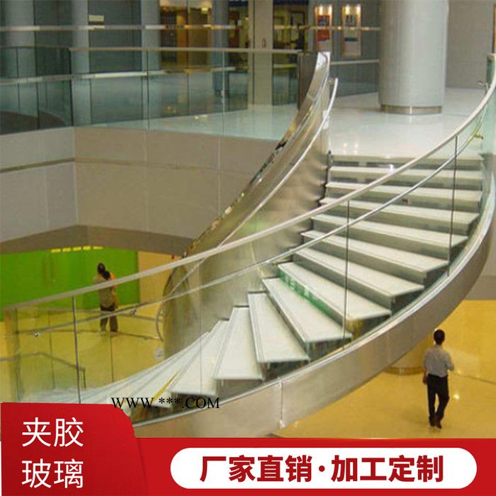 华诺夹胶玻璃厂 定制夹胶钢化玻璃 8*8钢化夹胶玻璃  钢化夹胶楼梯玻璃 镀膜钢化夹胶玻璃图6