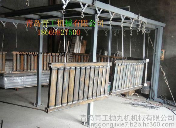 铸铁暖气片翻新除锈剂，换热器表面抛丸清理机，换热器翻新除锈机图2