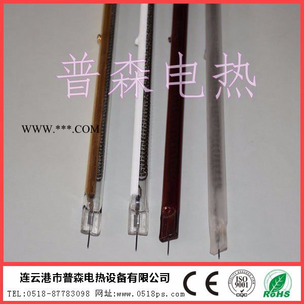 普森镀膜电热管/发热管 镀金镀白石英玻璃加热管 镀膜石英灯管图3