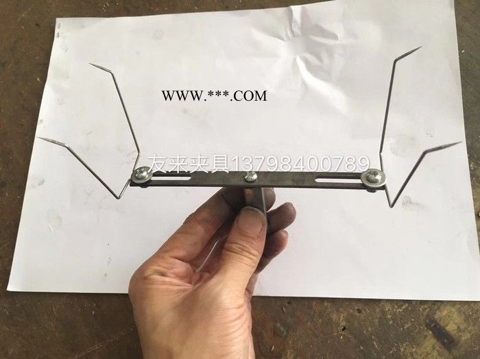 17年技术深圳厂家生产设计手机壳喷油喷夹具弹片 自动线喷漆治具夹子地轨线钢线弹针真空镀膜支撑固定作用价低ZS-209图4