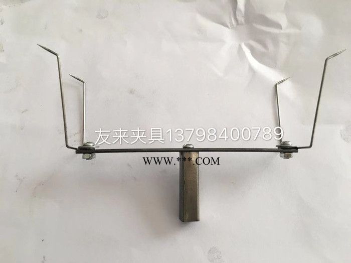 17年技术深圳厂家生产设计手机壳喷油喷夹具弹片 自动线喷漆治具夹子地轨线钢线弹针真空镀膜支撑固定作用价低ZS-209图2