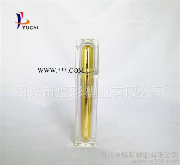 精华液包装 镀膜金色 50ml亚克力 四方水晶瓶图3