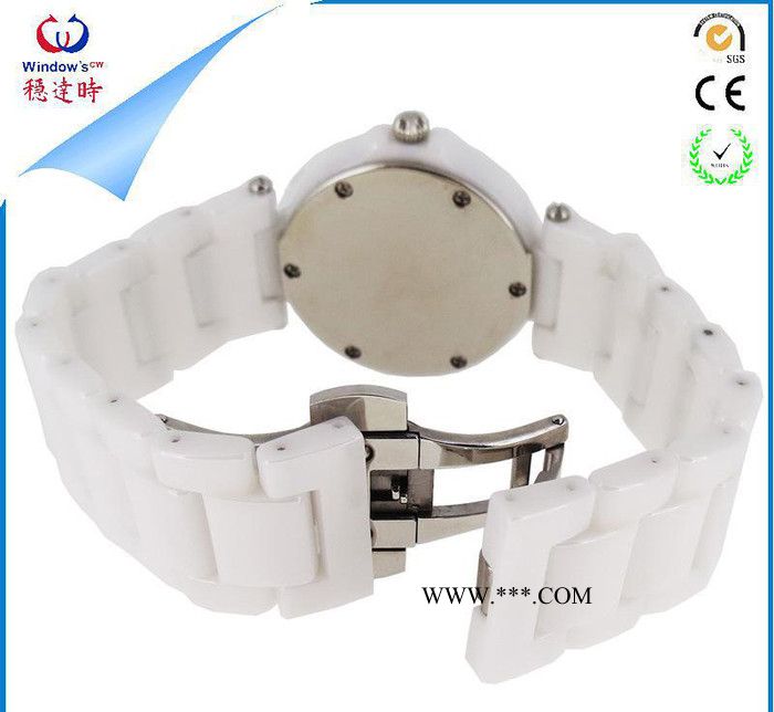 进口针陶瓷 商务女士手表 进口石英机芯 **褪色 镀膜玻璃 3ATM图2