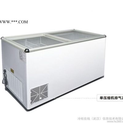 穗凌冰柜 卧式 冷冻 展示柜 冷柜WD4-568镀膜钢化玻璃