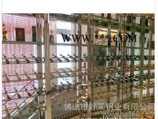 供应【佛山不锈钢】 真空镀膜不锈钢酒架 供应彩色不锈钢 古铜酒架图3