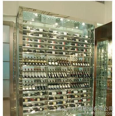 供应【佛山不锈钢】 真空镀膜不锈钢酒架 供应彩色不锈钢 古铜酒架图2