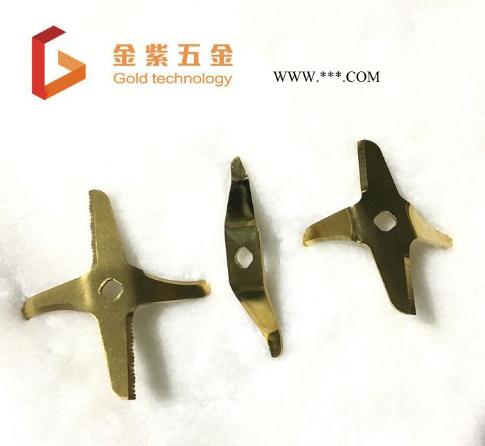 料理机果汁机榨汁机刀片镀钛金 不锈钢真空电镀加工PVD镀膜镀钛图2