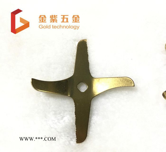 料理机果汁机榨汁机刀片镀钛金 不锈钢真空电镀加工PVD镀膜镀钛图3