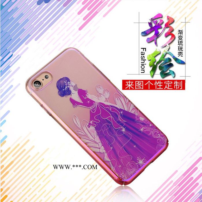 新款iphone6 时尚男女挂绳光学镀膜手机壳保护套3D浮雕彩绘苹果7plus来图定制苹果6sPC流珖壳工厂批发**图8
