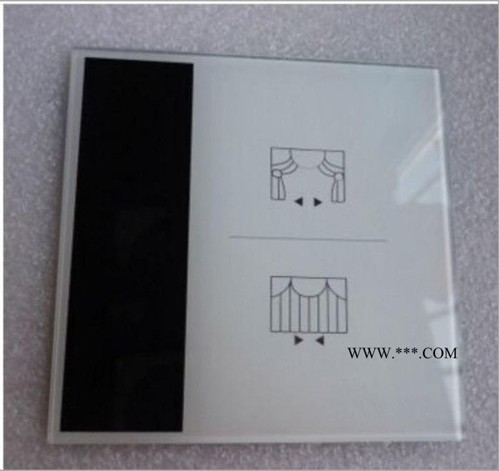 直销钢化玻璃加工 触摸式墙壁开关面板专用 镀膜面板玻璃图3