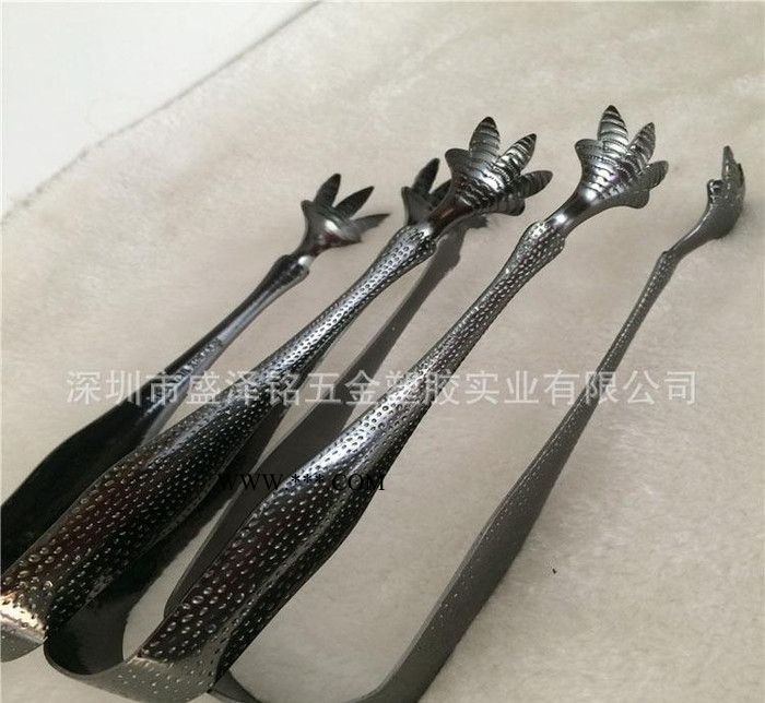 不锈钢表面抛光 五金夹子真空电镀黑色 真空镀厂 UV真空镀膜图2