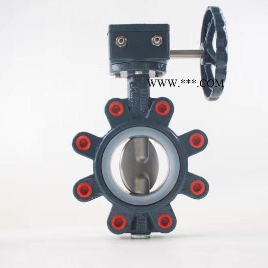 硅胶凸耳蝶阀 涡轮蝶阀 双半轴凸耳蝶阀图5