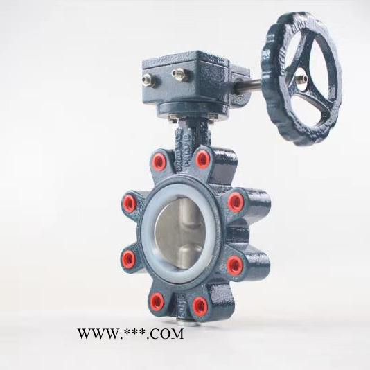 硅胶凸耳蝶阀 涡轮蝶阀 双半轴凸耳蝶阀图6