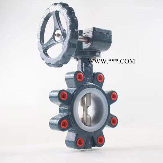 硅胶凸耳蝶阀 涡轮蝶阀 双半轴凸耳蝶阀图4