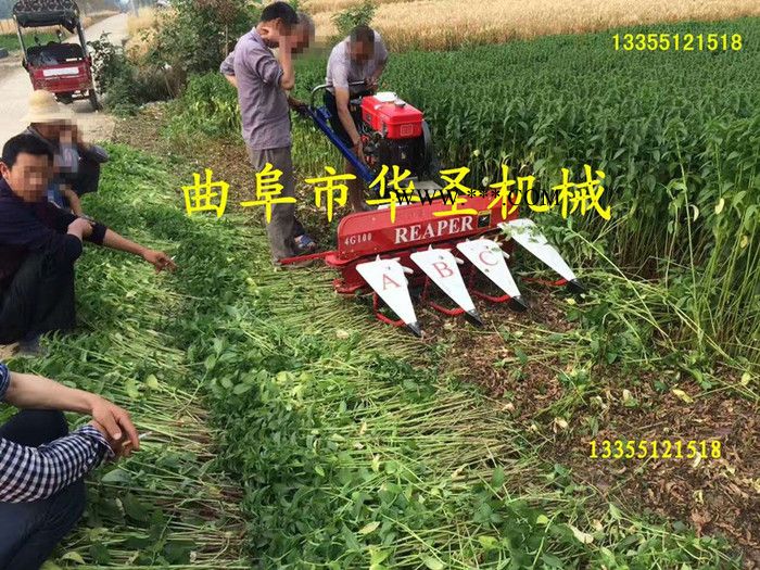 新款辣椒收割机 带差速器手扶割晒机图3