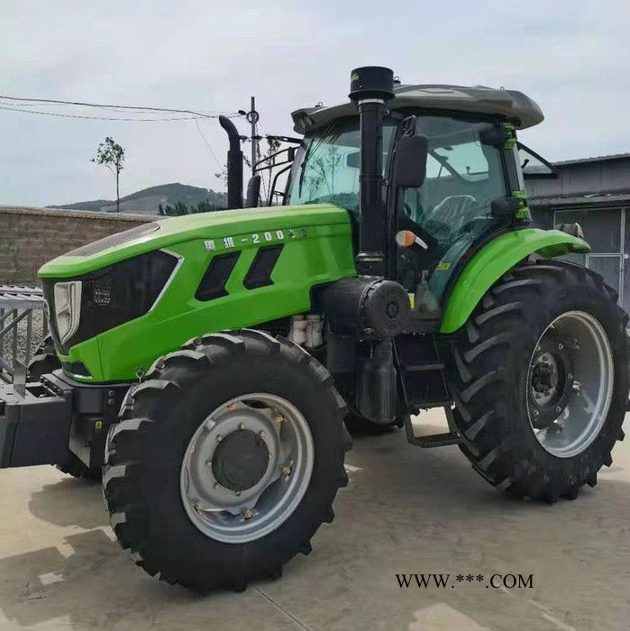 潍坊奥维2004拖拉机 全国可办理提档过户 进口特瑞堡轮胎 拉罗拉前桥拖拉机图7