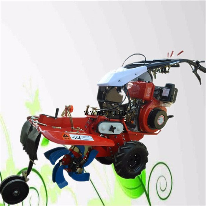 柴油动力开沟机 带差速器的微型田园管理机 大葱开沟培土机图5
