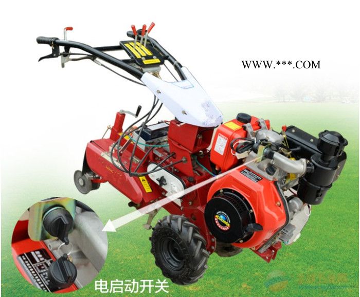 柴油动力开沟机 带差速器的微型田园管理机 大葱开沟培土机图7