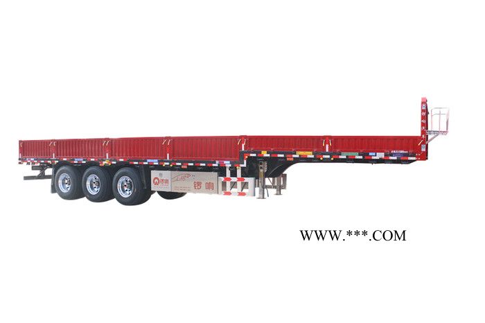 新国标栏板式半挂车 锣响60标箱 空气悬架 前桥提升图6