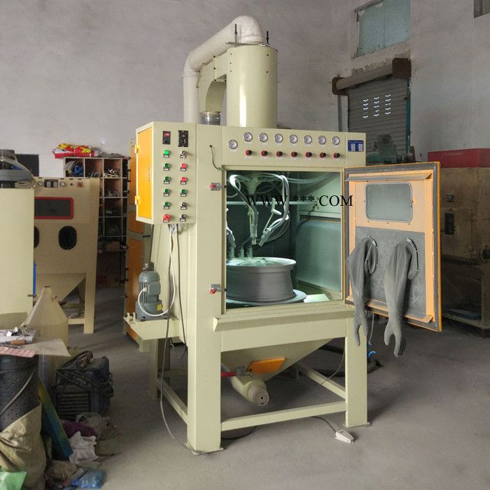 汽车轮毂翻新自动喷砂机轮毂改色涂层清理喷沙机械 轮毂镀层清理喷砂机 轮毂喷砂机图6