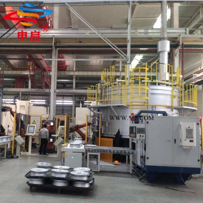 申启 铸旋轮毂坯件的旋压前加热炉 锻旋轮毂旋前加热炉转盘式铝合金车轮旋前加热炉图8