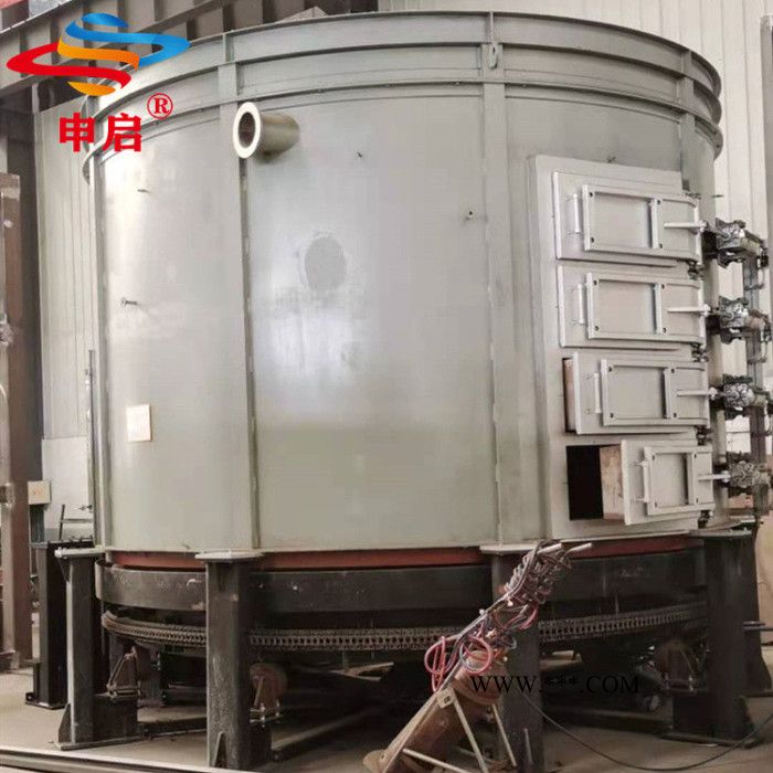 申启 铸旋轮毂坯件的旋压前加热炉 锻旋轮毂旋前加热炉转盘式铝合金车轮旋前加热炉图4