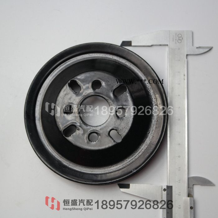 长安之星 面包车 465Q5发动机水泵风扇皮带轮 多槽皮带轮轮辋图2