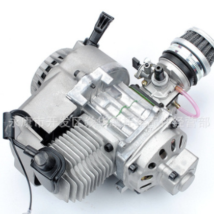 49CC发动机二冲程铝合金手拉器新款空滤小越野跑车沙滩车ATV整机图2