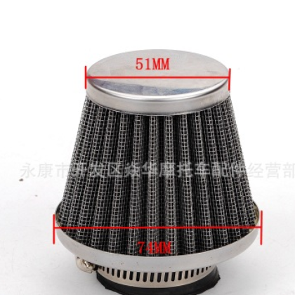 钢丝网进气空滤器冬蘑菇头沙滩车ATV越野车零配件通用改装各尺寸图3
