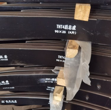 江西重型汽车配件半挂车90*25四片装弓子钢板弹簧总成图3