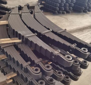 江西陕汽德龙配件钢板弹簧十三片90*14*1650红岩前四轮总成图3