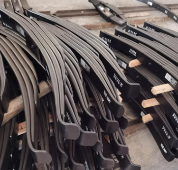 江西半挂车配件90*25四片装弓子钢板弹簧总成图3