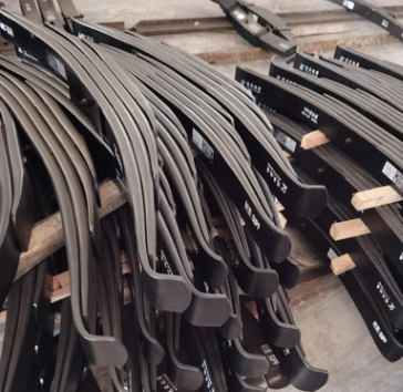 江西汽车钢板半挂车配件90*25四片装弓子钢板弹簧总成图3