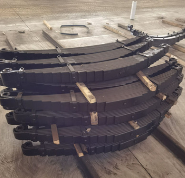 江西陕汽配件钢板弹簧十三片90*14*1650红岩前四轮总成图3