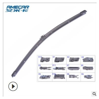 【源头厂家直销】 多功能雨刮器 无骨雨刷 原装款接头雨刮器 胶条