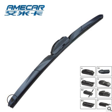 新款多功能雨刷器三段式搭配十个专用接头适配90%车型雨刮片图2