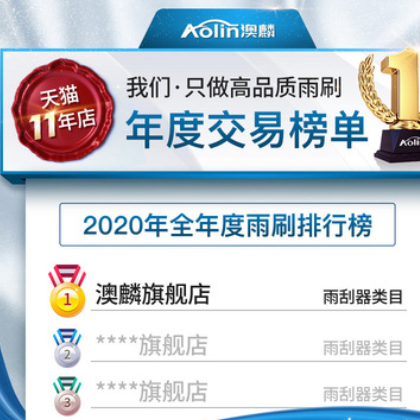 澳麟大众途安雨刮器2004-15年16-18款途安L专用无骨前后雨刷片图2