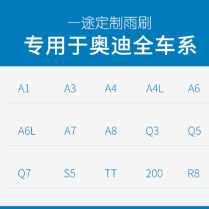 适用奥迪A4L雨刮器A6L/A3/A5/A7/A8雨刷Q3/Q5/Q7TT专用原装雨刮条图2