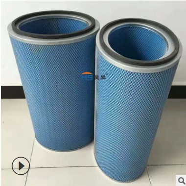 P034303三角形蓝色阻燃除尘滤筒 高炉鼓风机用焊烟滤芯图2