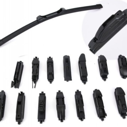 2020多功能可换卡扣雨刮器换胶条雨刷器无骨雨刮片通用U型雨刷图2