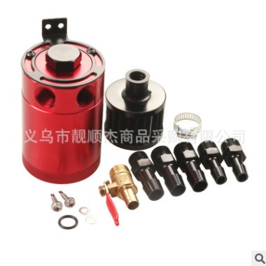 汽车改装 带空气滤清器带蘑菇头空滤机油回收壶 二孔机油透气壶图3