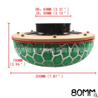 汽车改装 蘑菇头80/100冬菇头过滤器airfilter 空气滤清器图2