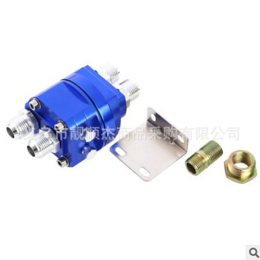 汽车改装金属油压表油冷器转接器二合一油饼通用油温表分体式油饼图3