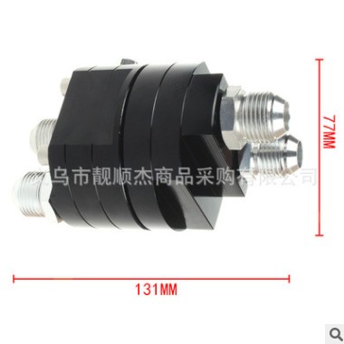 汽车改装金属油压表油冷器转接器二合一油饼通用油温表分体式油饼图2