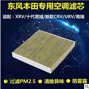 适用本田XRV缤智锋范新飞度凌派哥瑞竞瑞十代思域URV皓影空调滤芯图3